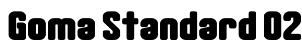 Goma Standard 02 font