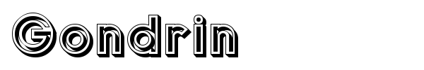 Gondrin font