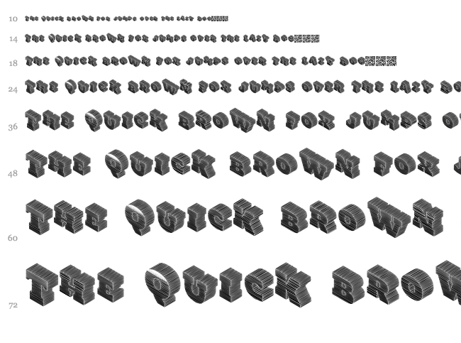 Gotcha font waterfall