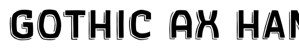 Gothic AX Hand font