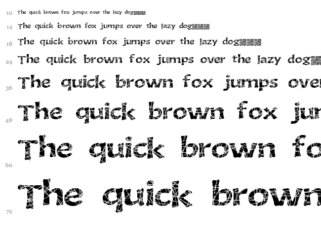 Gourmet King font waterfall