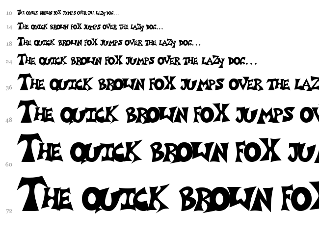 Grafitti Poster 1 font waterfall