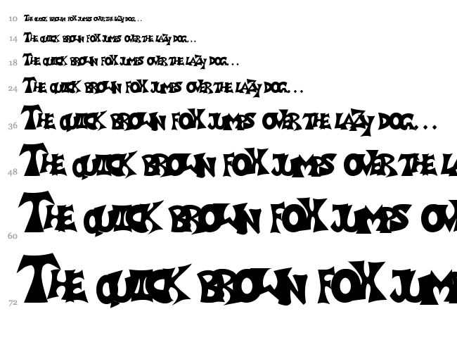 Grafitti Poster 1 font waterfall