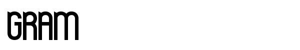 Gram font