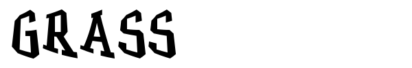 Grass font