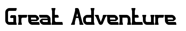 Great Adventure font