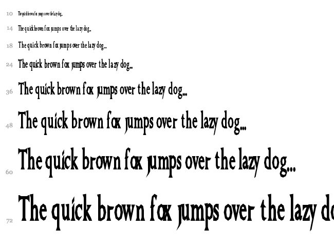 Great Farmer font waterfall