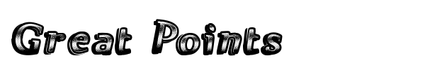 Great Points font