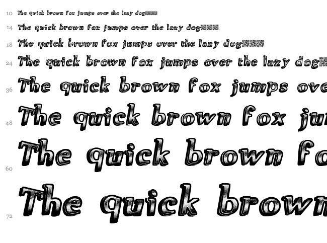 Great Points font waterfall