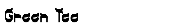 Green Tea font