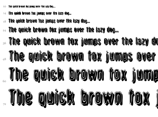 Griswold font waterfall