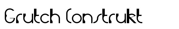 Grutch Construkt font