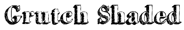 Grutch Shaded font