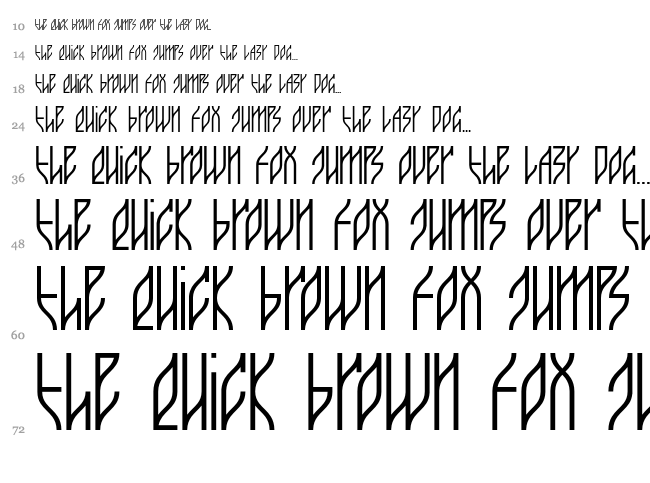 Guacamayo font waterfall