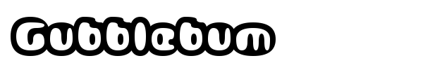 Gubblebum font