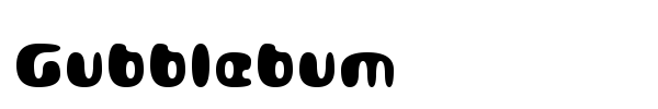 Gubblebum font preview