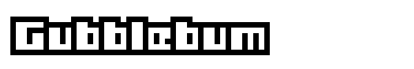 Gubblebum font preview