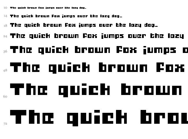 Gubblebum font waterfall