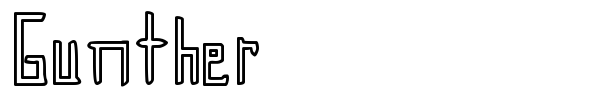 Gunther font