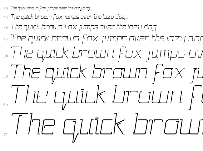 Gutsy font waterfall