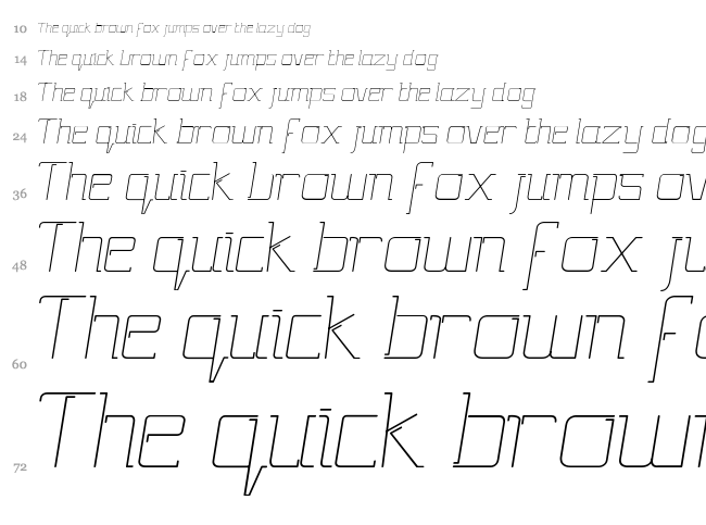 Gutsy font waterfall