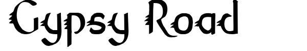 Gypsy Road font preview