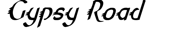 Gypsy Road font preview
