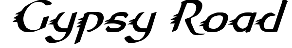 Gypsy Road font preview