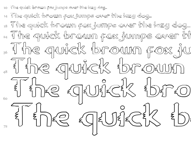 Gypsy Road font waterfall