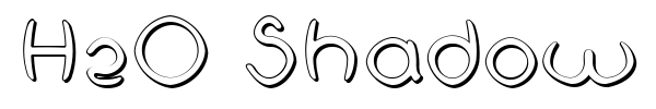 H2O Shadow font