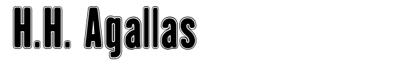 H.H. Agallas font preview