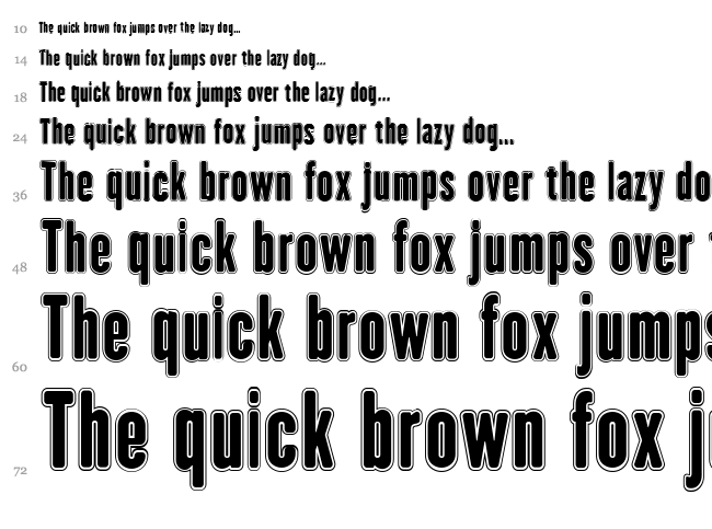 H.H. Agallas font waterfall