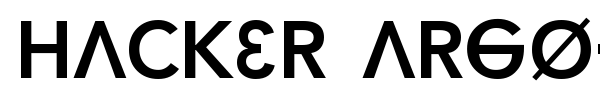 Hacker Argot font preview