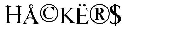 Hackers font