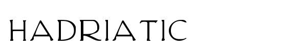 Hadriatic font