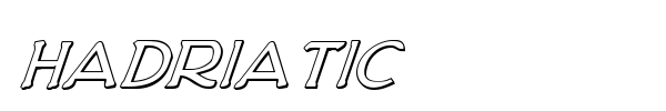 Hadriatic font preview
