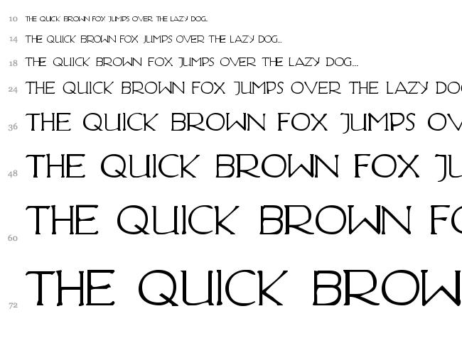 Hadriatic font waterfall