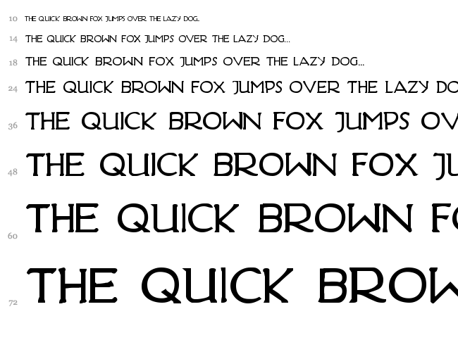 Hadriatic font waterfall