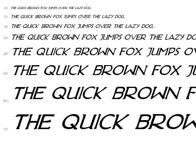 Hadriatic font waterfall