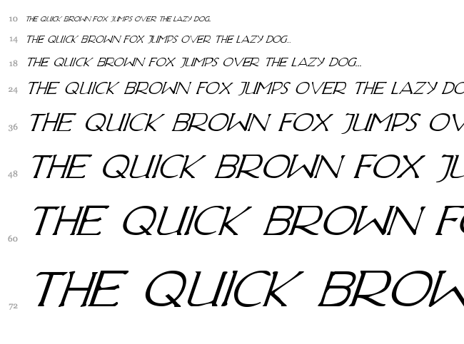 Hadriatic font waterfall