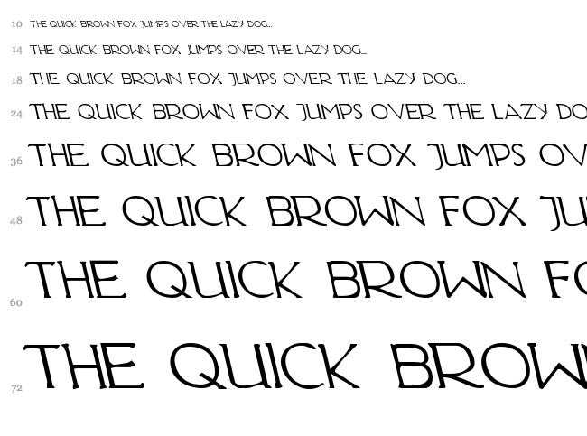 Hadriatic font waterfall