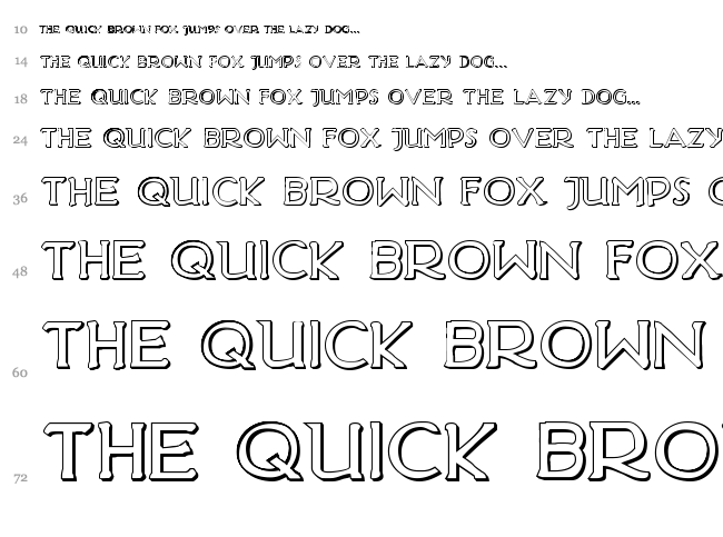 Hadriatic font waterfall