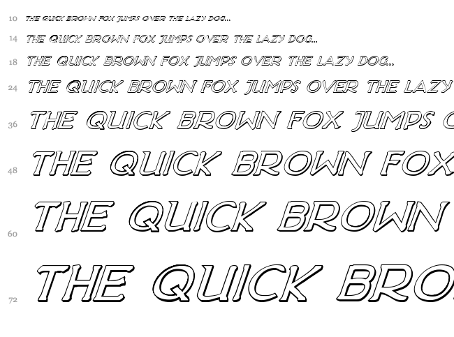 Hadriatic font waterfall