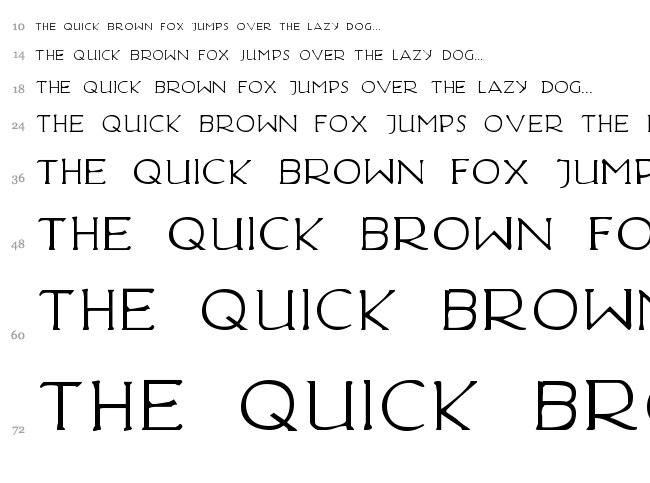 Hadriatic font waterfall