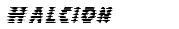 Halcion font