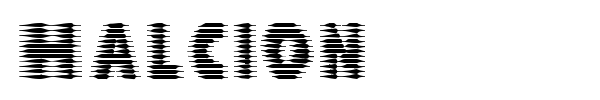 Halcion font preview