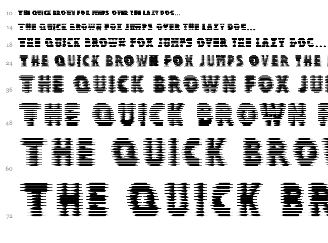 Halcion font waterfall