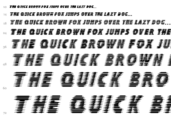 Halcion font waterfall