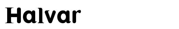 Halvar font