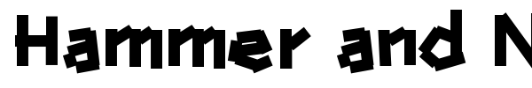 Hammer and Nails font